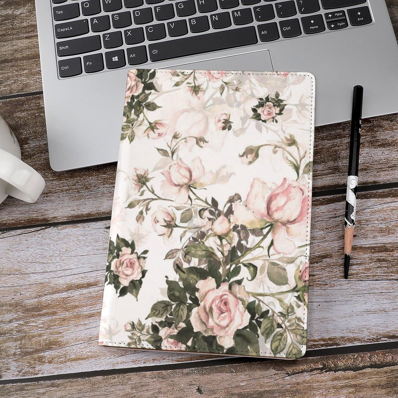 Amazon.co.jp: ブックカバー バラ 花柄 文庫 A5 PU レザー 文庫本